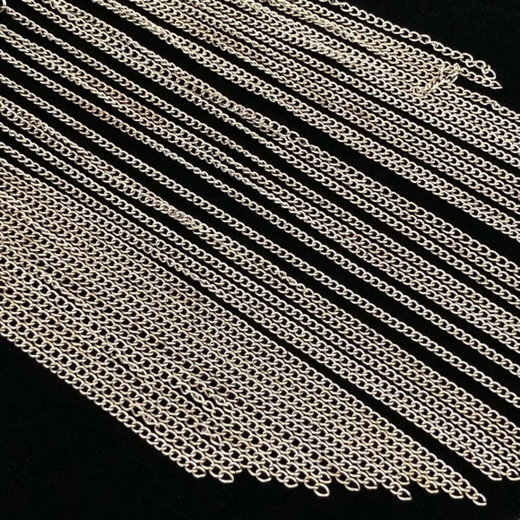 Silver tone faux turquoise multi chain necklace - Picture 7 of 7